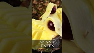 ANANAS ENTEN  Obst schnitzen shorts [upl. by Nodal]