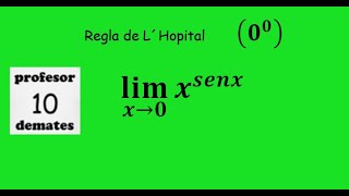 limites regla de L´Hopital 17 cero elevado a cero límite de funciones indeterminaciones [upl. by Anedal]