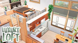 LUXURY LOFT 🤍  The Sims 4 Apartment Renovation Speed Build [upl. by Allenrad992]