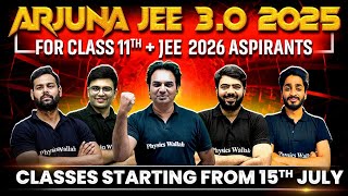 LAUNCHING Arjuna JEE 30 2025 for Class 11th  JEE 2026 Aspirants ₹4200 🔥 [upl. by Vincenz]