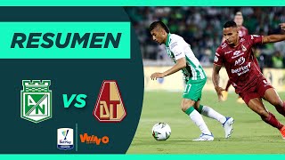 Nacional vs Tolima Goles y Highlights Final Ida Liga BetPlay 2022 I [upl. by Ilke]