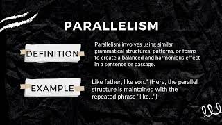 Foregrounding amp Parallelism  Explanation  Examples linguistics stylistics linguistica [upl. by Ardnosal401]