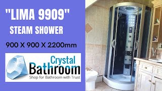 Steam Shower Cabin quotLIMA 9909quot with HYDROMASSAGE  crystalbathroomie  Enclosure Shower Cabin [upl. by Yreffej942]