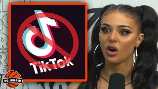 Kristen Hancher on Losing her 26 Million Follower Tiktok for Mentioning her Onlyfans [upl. by Eded645]