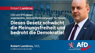 Das sogenannte „Demokratiefördergesetz“ schwächt die Meinungsfreiheit und bedroht die Demokratie [upl. by Nedle]