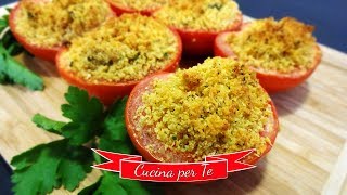 Pomodori gratinati al forno  Ricette Facili [upl. by Serles]