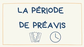 La période de préavis démission licenciement suspension de préavis  explications [upl. by Othella]