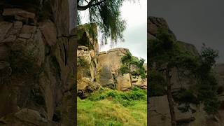 Majestic Rocky Landscape in Verdant Hillside 🏞️ nature [upl. by Wilser]