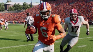 College Football 25 Gameplay  Clemson vs Georgia  Full Game PS5 [upl. by Eybba]