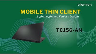 156” Fanless Laptop Thin Client TC156AN [upl. by Gerry]