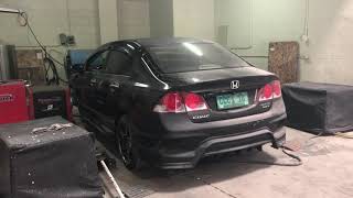 Honda Civic FD 20 K20 turbocharged 205whp [upl. by Yessej]