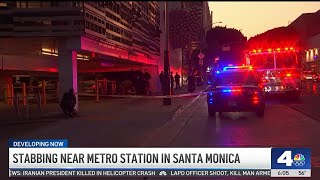 Person stabbed near Metro station in Santa Monica [upl. by Othella98]