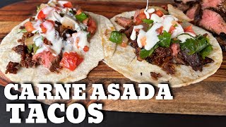 Carne Asada Tacos on the griddle [upl. by Aneelak]