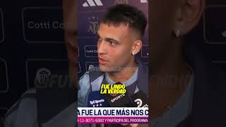 Lautaro Martinez hablando de su golazo [upl. by Ahsekyw]