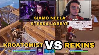 REKINS VS KROATOMIST BUILD FIGHT NEL TORNEO DI FORTNITE IN SOLO [upl. by Eocsor]