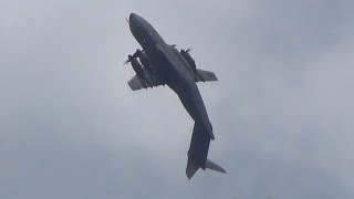 Airbus A400M pulls off incredible loop [upl. by Opportuna]