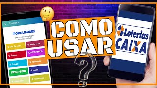 Como usar o aplicativo Loterias CAIXA no celular [upl. by Airbma512]