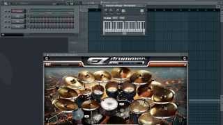 EZ Drummer Multitracking in Fruity Loops Studio [upl. by Serge]