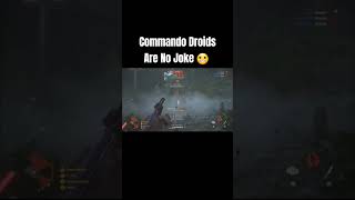 Star Wars Battlefront 2 Commando Droids Are No Joke starwarsbattlefront2 [upl. by Kcinomod969]