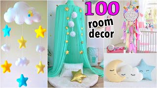 100 DIY ROOM DECOR IDEAS YOU WILL LOVE [upl. by Noda]