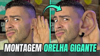 Orelha GIGANTE com Photoshop  Tutorial Photoshop [upl. by Nwahsyar]