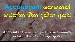 Accountant කෙනෙක් උනාම මොනවද කරන්න තියෙන්නේ  What do accountants actually do [upl. by Akihsar]