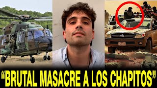 HELICÓPTERO ARTILLADO los DESPEDAZÓ en APATZINGÁN Asi se VENGARON los CHAPITOS [upl. by Esilegna]