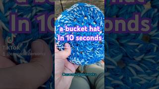 Crocheting a blue bucket hat crochetprojects [upl. by Akaya]