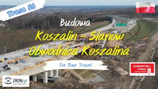 S6 Obwodnica Koszalin  Sianów Budowa edroneye poland travel koszalin sianów [upl. by Rosenberg613]