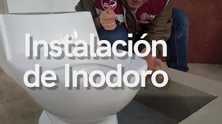 CÓMO INSTALAR UN INODORO [upl. by Theda]