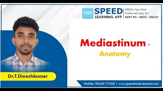 Mediastinum  Anatomy By Dr TDineshkumar Speed Learning App [upl. by Ayocal97]