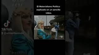 El Materialismo Político explicado en un sencillo vídeo shorts [upl. by Elahcim]