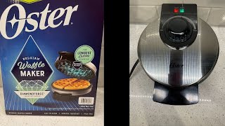 Oster Belgian Waffle Maker Demo  Review [upl. by Eniamart]