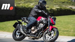 Honda CB500F  Prueba  Test  Review en español [upl. by Kernan773]