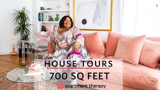 Kellie Brown’s Stylish 700 Sq Foot LA Apartment I House Tours By Apartment Therapy [upl. by Rafaela]