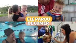 MEU FILHO PEGOU PÉ MÃO BOCA E NÃO QUER MAIS COMER  AULA DE NATAÇÃO  GABY GARCIIA [upl. by Enoj439]