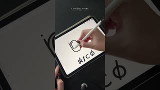 nico  Procreate Logo Design 💫 logodesign designprocess adobeillustrator procreate [upl. by Nahtaneoj553]