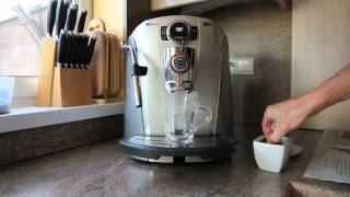 Saeco Talea Giro Plus  Coffee Making [upl. by Drwde]