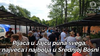 Pijaca u Jajcu puna svega najveća i najbolja u Srednjoj Bosni [upl. by Latoye811]