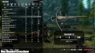 Skyrim Mod Spotlight One Handed Crossbows and Skyrim Meditation  A Waiting System Replacer [upl. by Rehportsirhc]