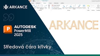 Autodesk PowerMill 2025 – Tvorba středové čáry křivky [upl. by Auqined]