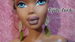 🍃CROCHET FÁCIL aretes de hojas tejidos paso a paso vende cuantos puedas💰Zurdo🍃🍃🍃 [upl. by Ekalb157]