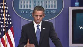 President Obama Holds Press Conference [upl. by Arratal478]