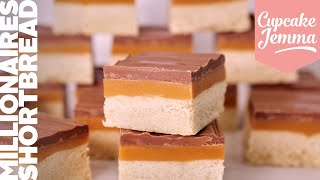 Millionaires Shortbread Recipe amp Tutorial  Layers of WIN  Cupcake Jemma [upl. by Gable792]