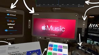 My Experience Surrounding Myself with Vision Pro Apps [upl. by Etnasa]