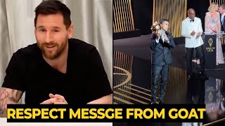 MESSI reaction on Ballon dOr 2024 winner in Paris  Football News Today [upl. by Huan]