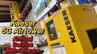 Kaeser 5C Air Compressor Annual Service [upl. by Welch]