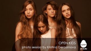 Open Kids  Photo session by Kristina Gerasimova  Backstage  Open Art Studio [upl. by Avram436]