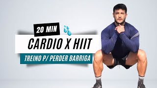 TREINO HIIT 20 MIN para perder a barriga rápido  sem equipamentos sem repetições [upl. by Eisaj]