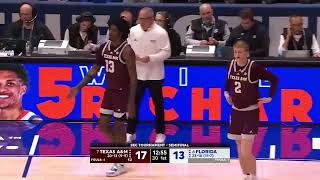 Full  Texas AM vs Florida  Semifinal  College Men Basketball 03162024 [upl. by Llenrac786]